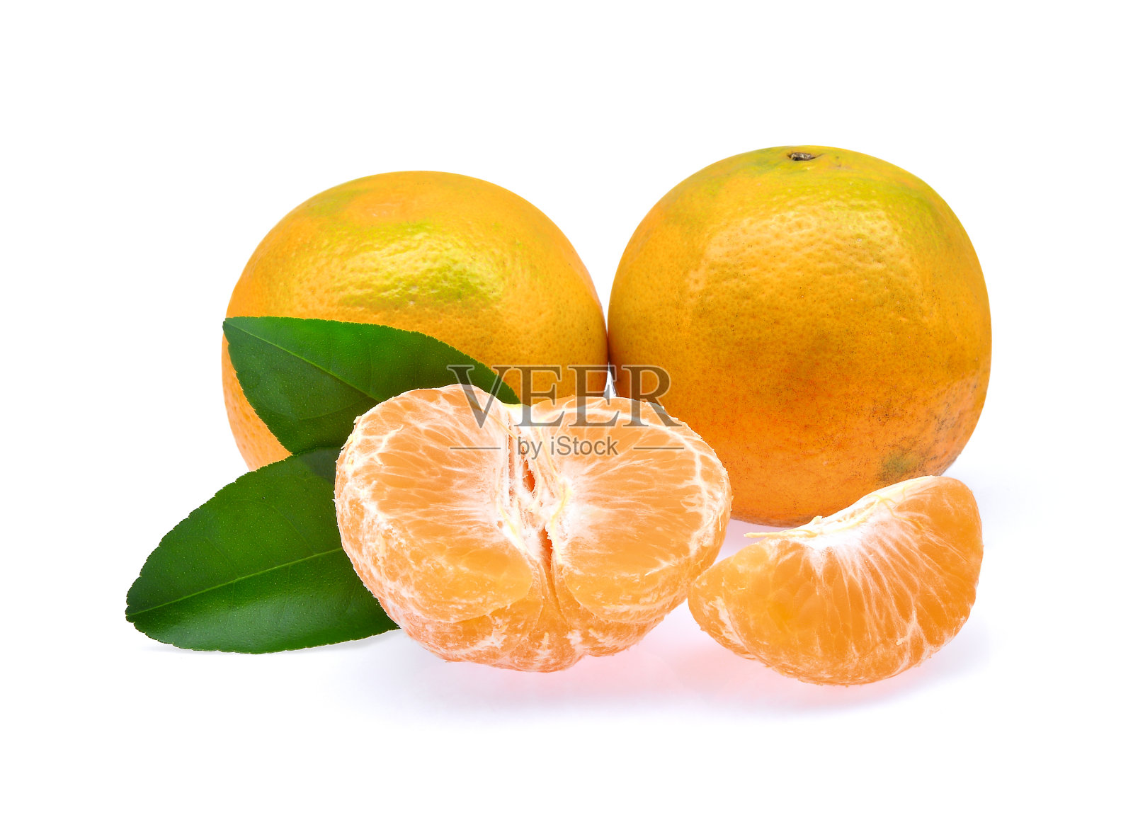 橘红色孤立在白色背景上照片摄影图片