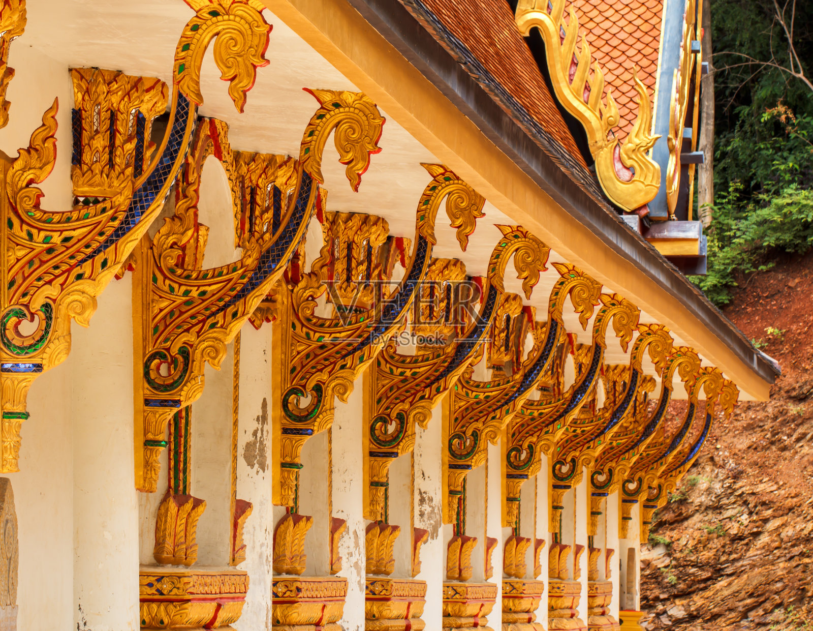 泰国的佛教寺庙。照片摄影图片