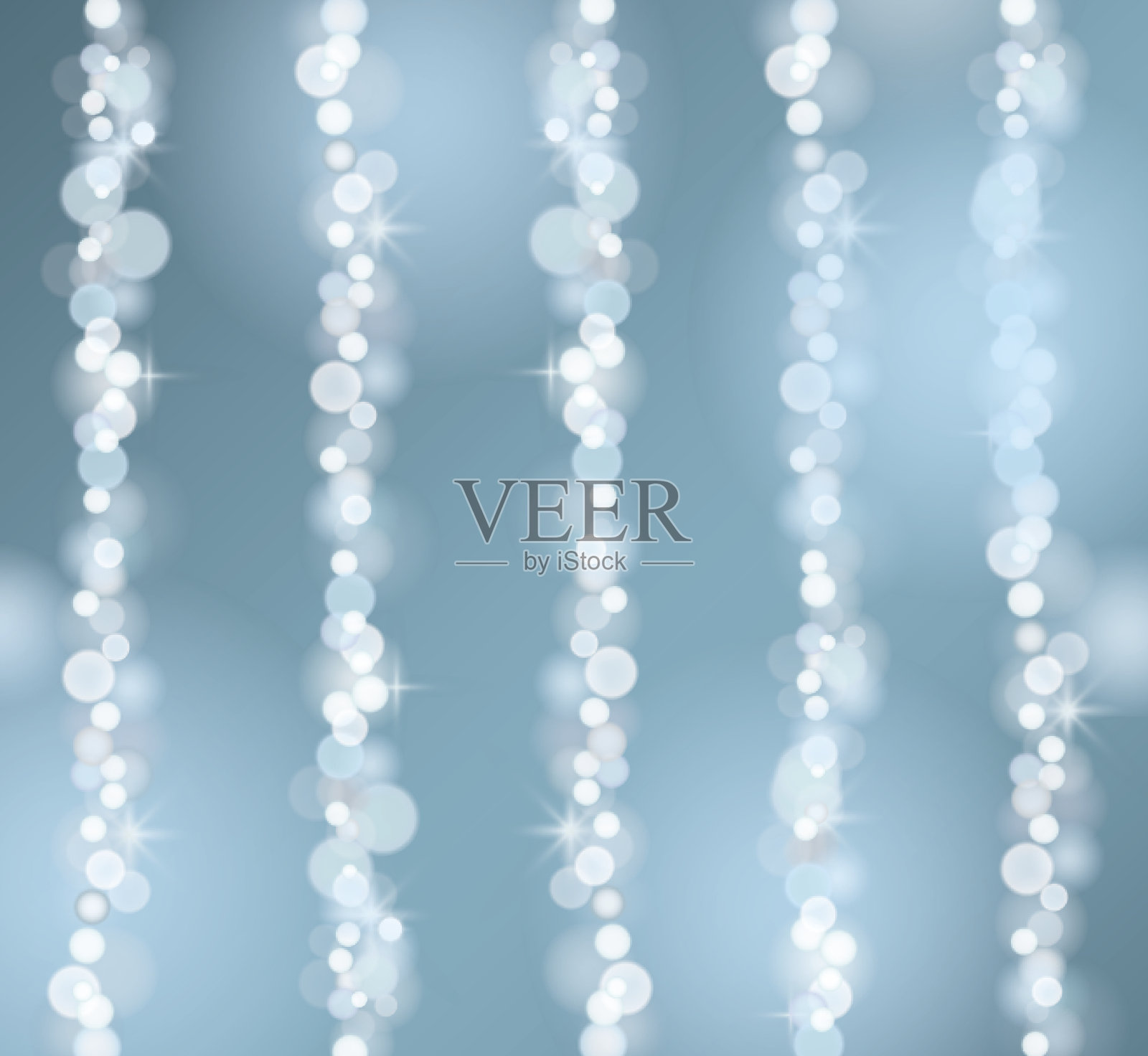 圣诞灯的背景插画图片素材