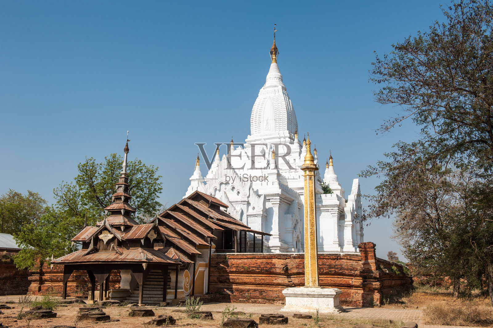 缅甸的寺庙照片摄影图片