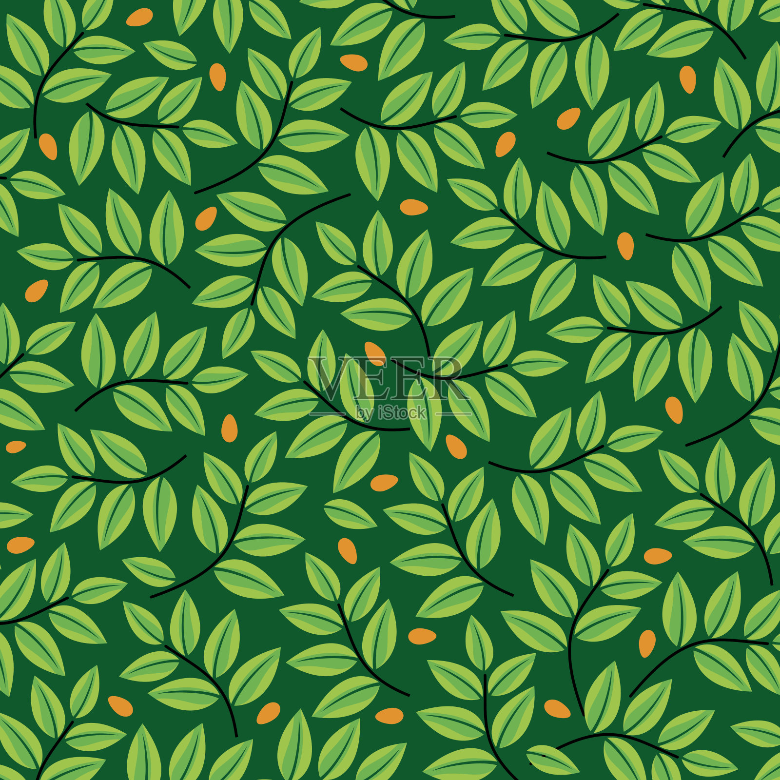 抽象的自然模式。插画图片素材