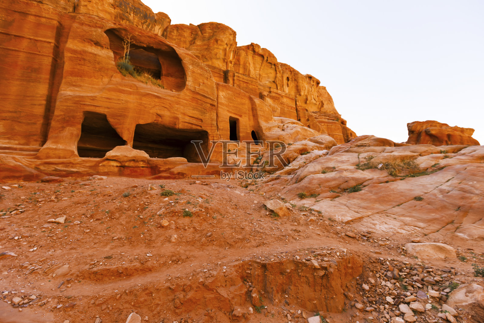 失落的佩特拉城。照片摄影图片