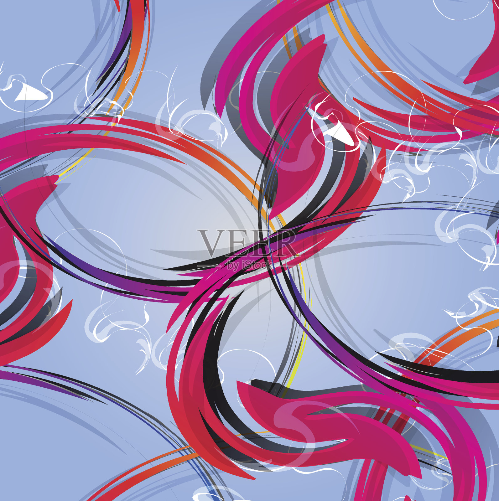 抽象的彩色背景。现代设计模式插画图片素材