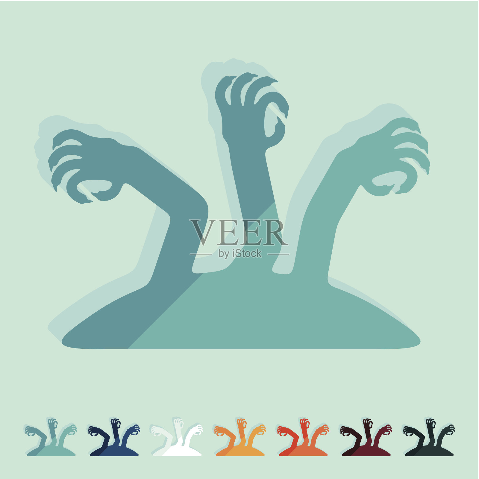 平面设计:手插画图片素材