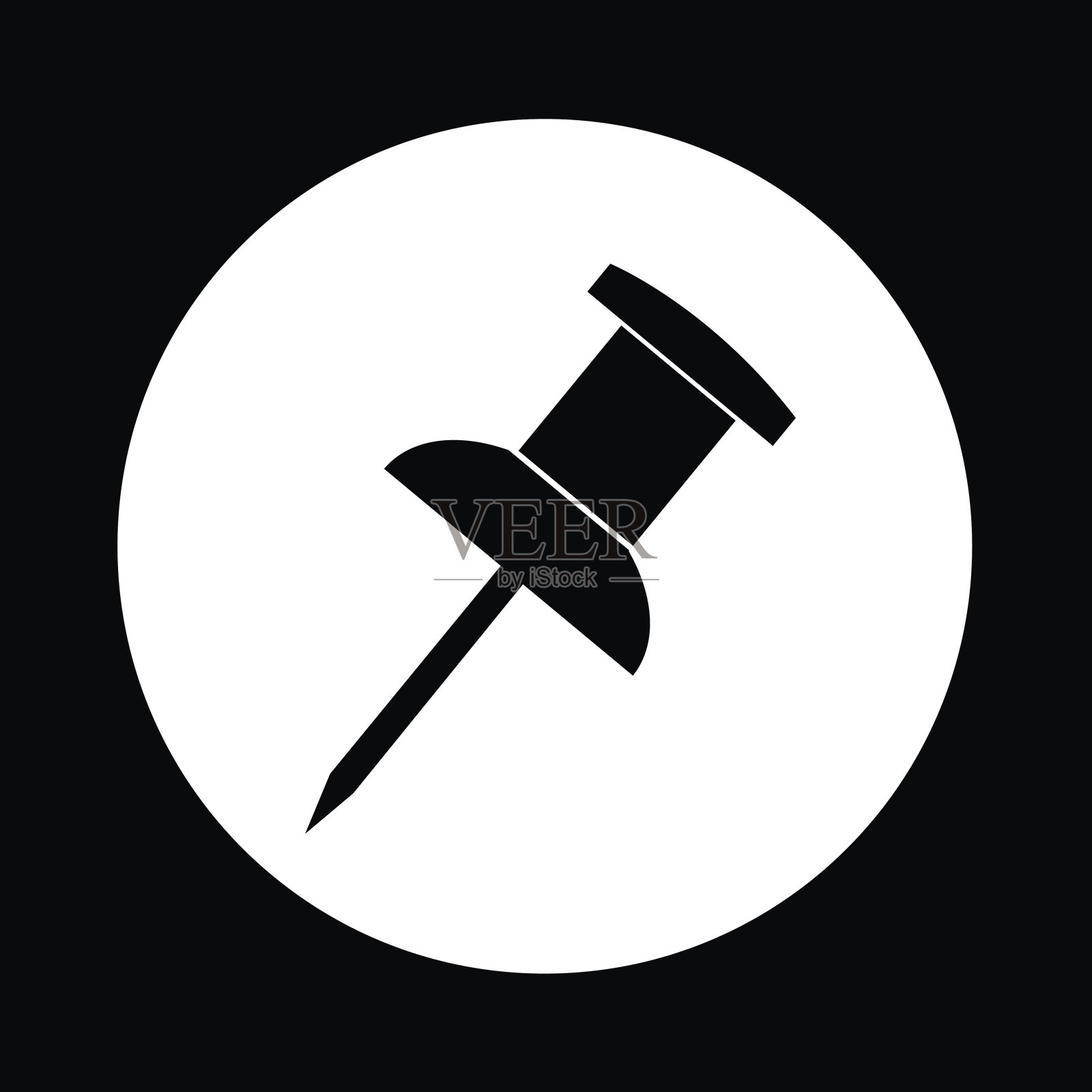 推针图标插图设计插画图片素材