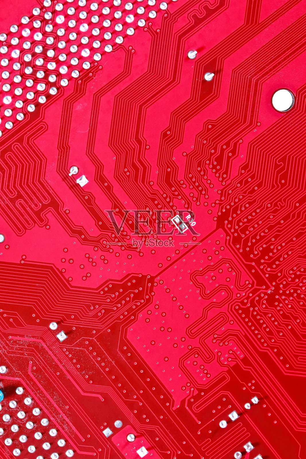 红色线路板纹理背景电脑主板照片摄影图片