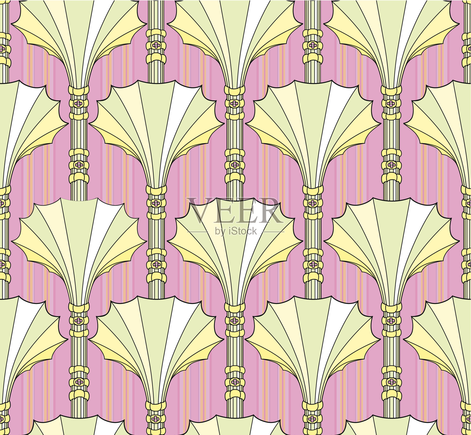 抽象几何无Semless图案插画图片素材