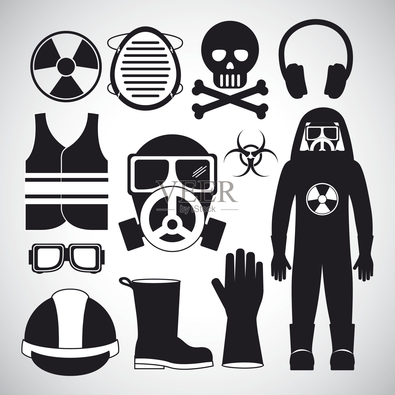 安全设计,矢量图。插画图片素材