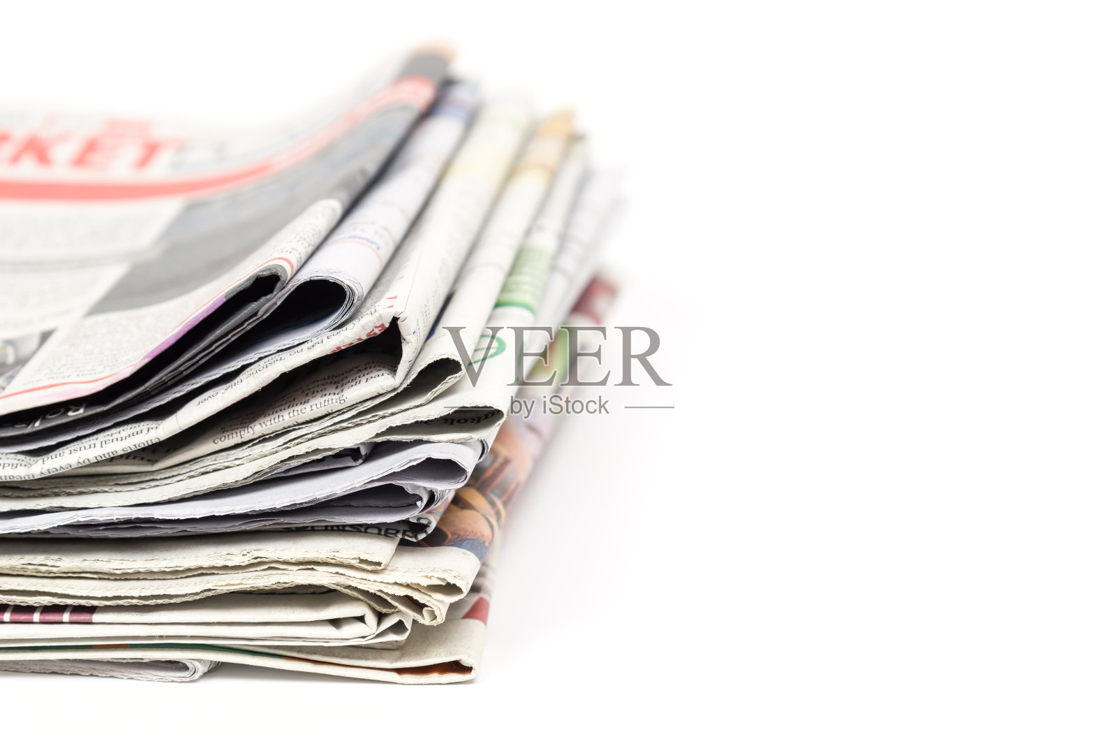 堆报纸照片摄影图片