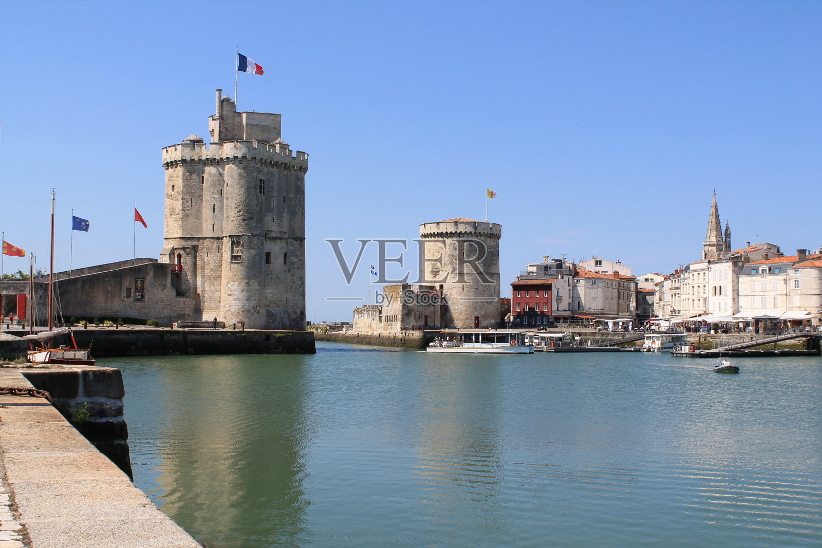 法国拉罗谢尔老港口照片摄影图片