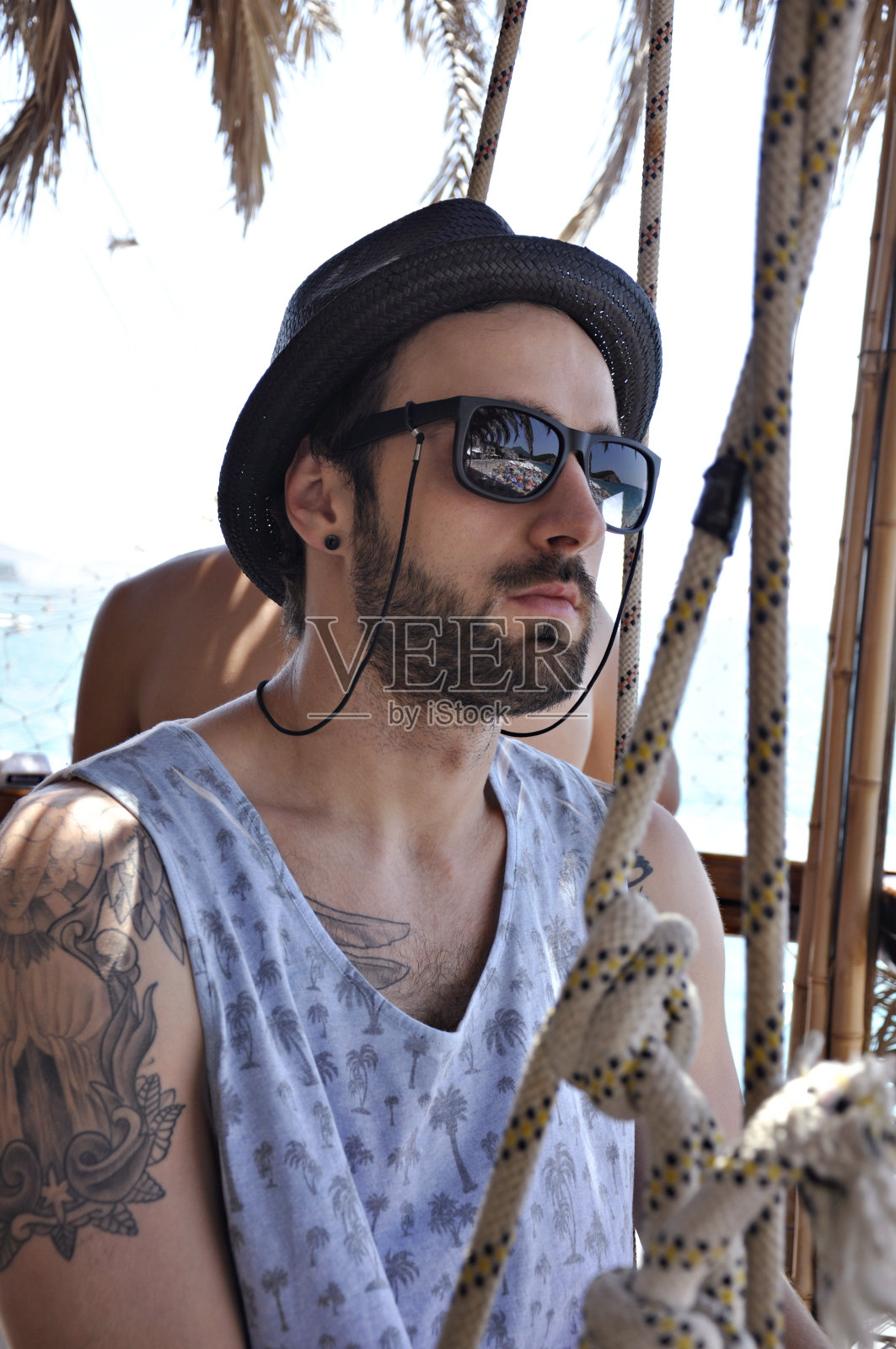 海滩咖啡馆照片摄影图片