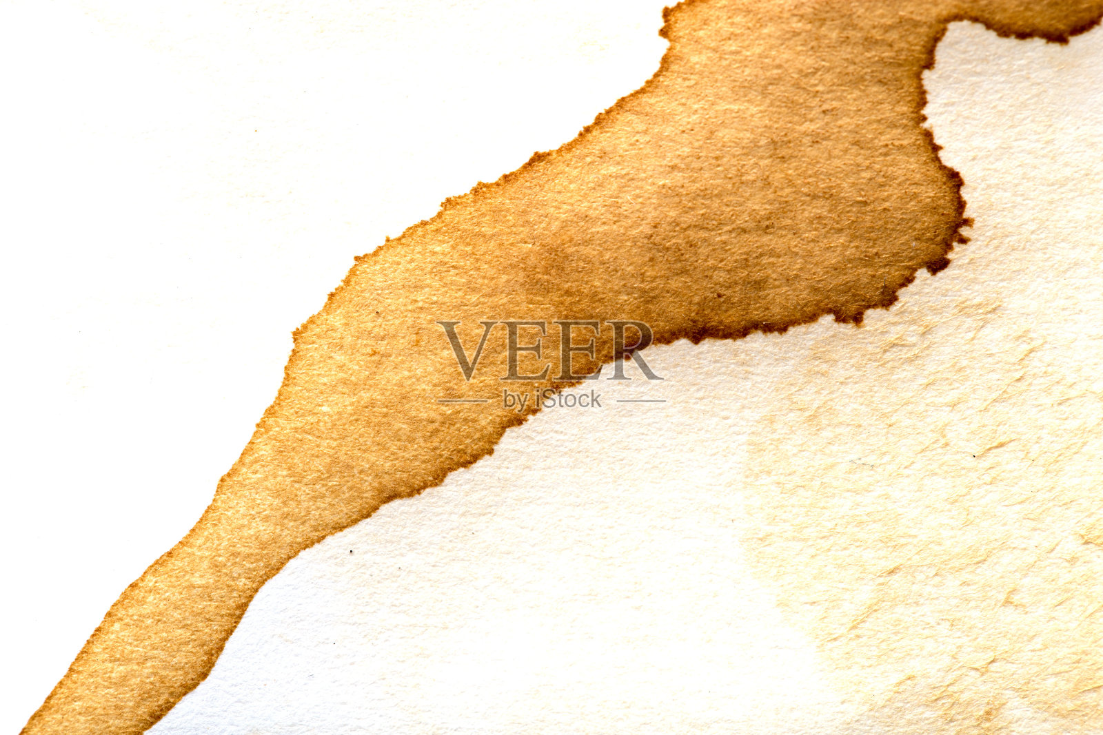 白色背景上有咖啡渍照片摄影图片