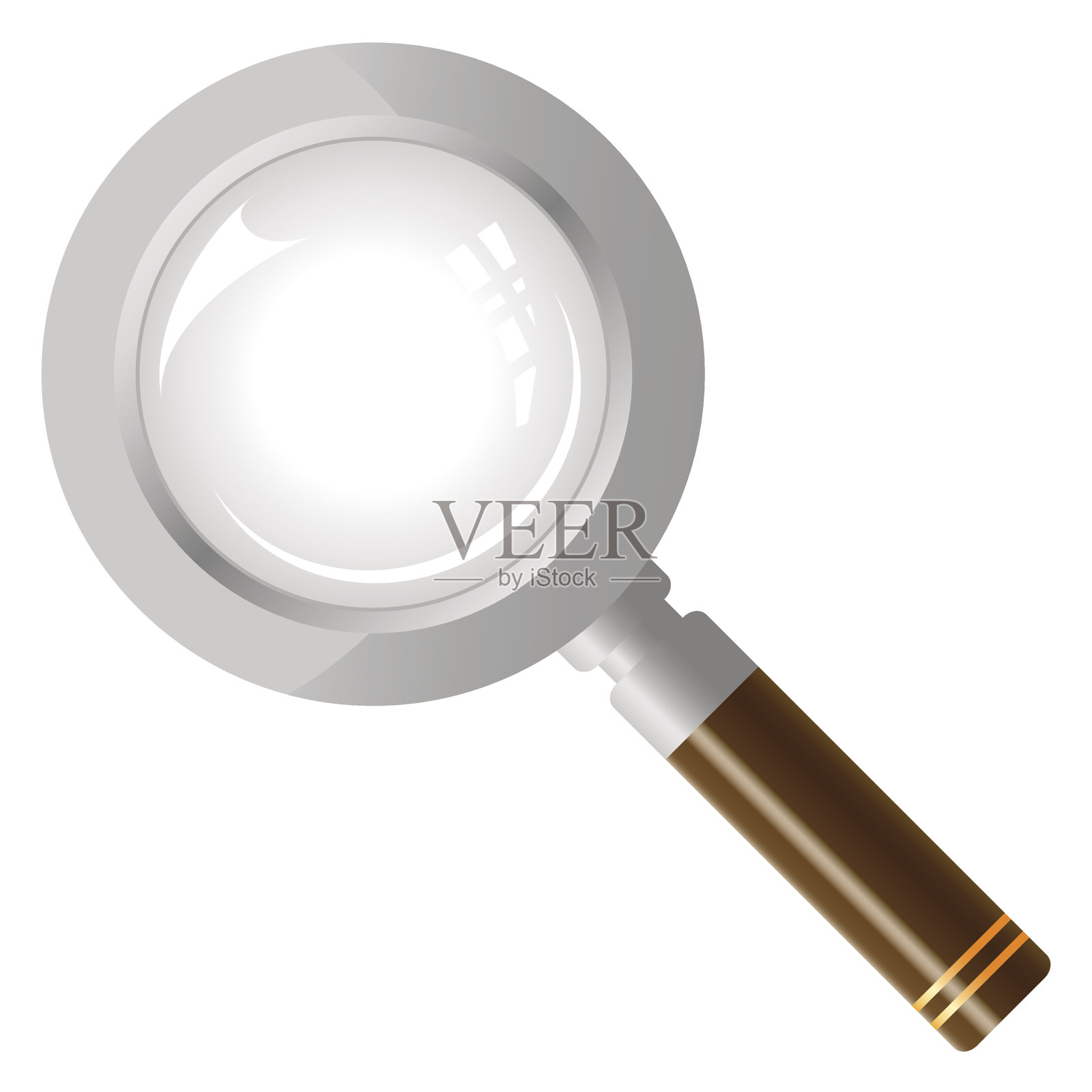 放大镜插画图片素材