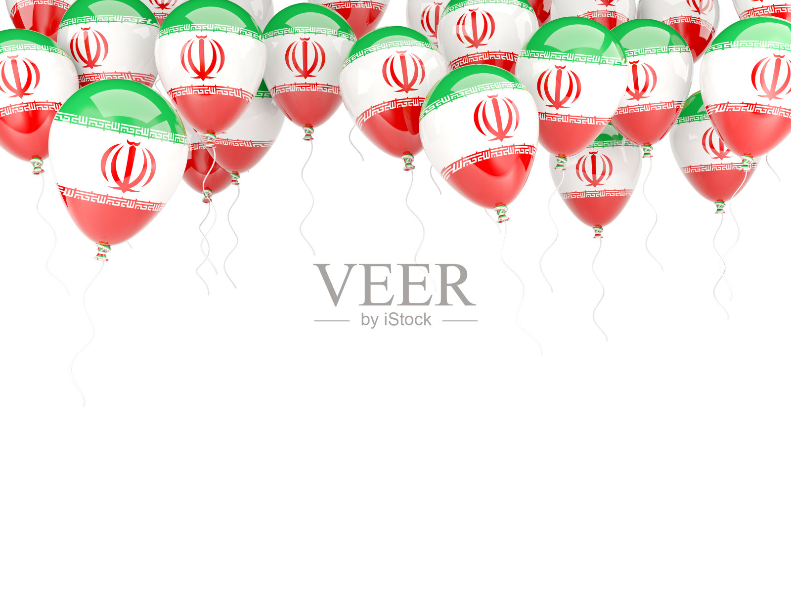伊朗国旗气球框照片摄影图片