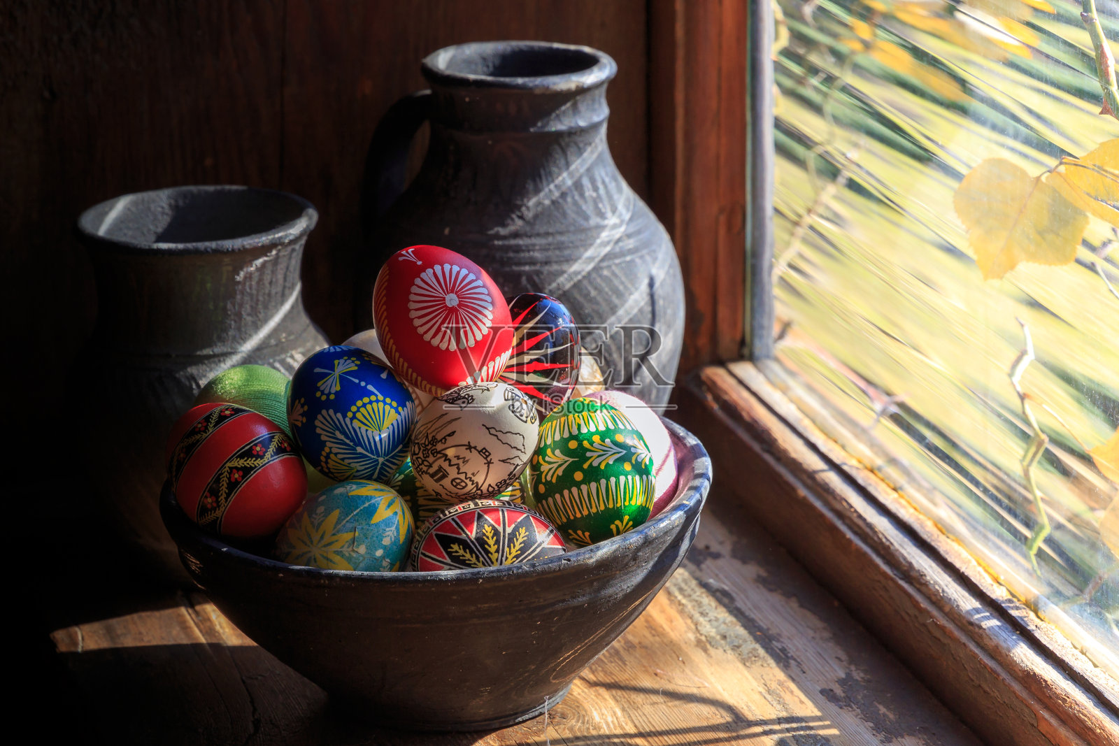 复活节。复活节主题。复活节彩蛋照片摄影图片