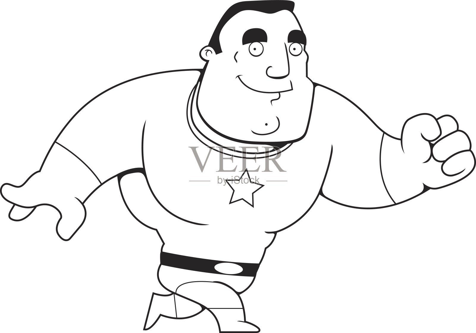 漫画超级英雄走设计元素图片