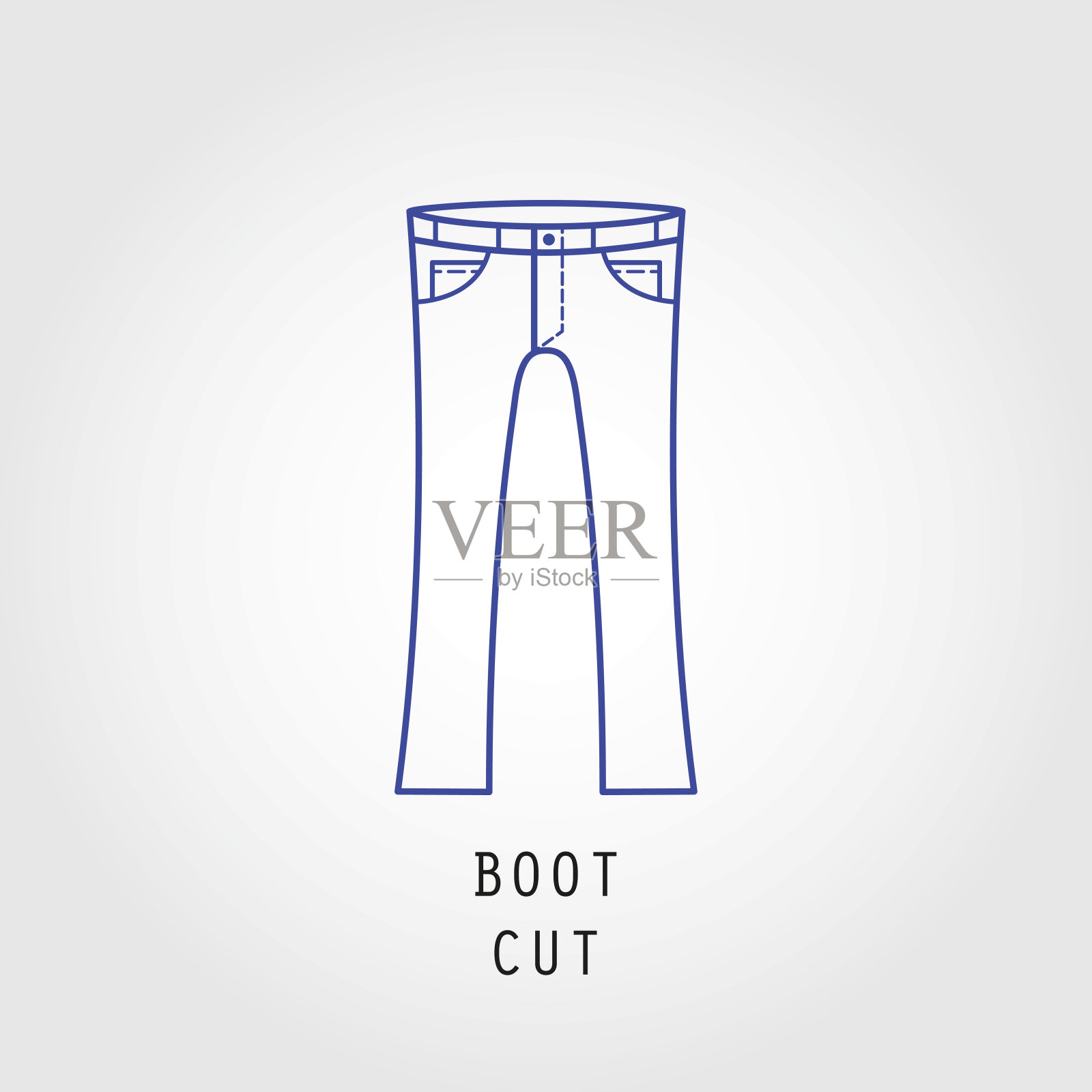 牛仔裤适合图标插画图片素材