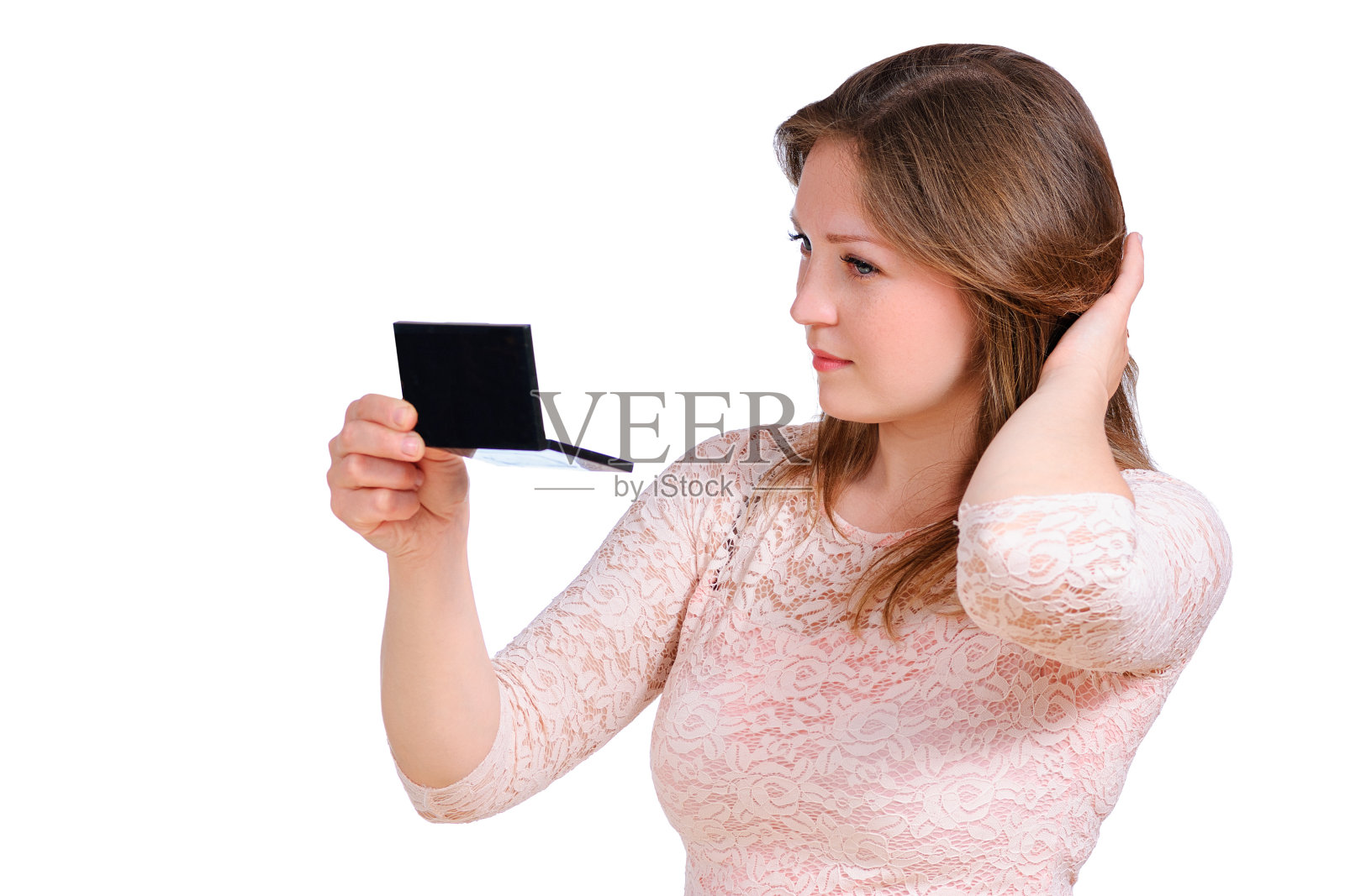 魅力少女护肤照片摄影图片