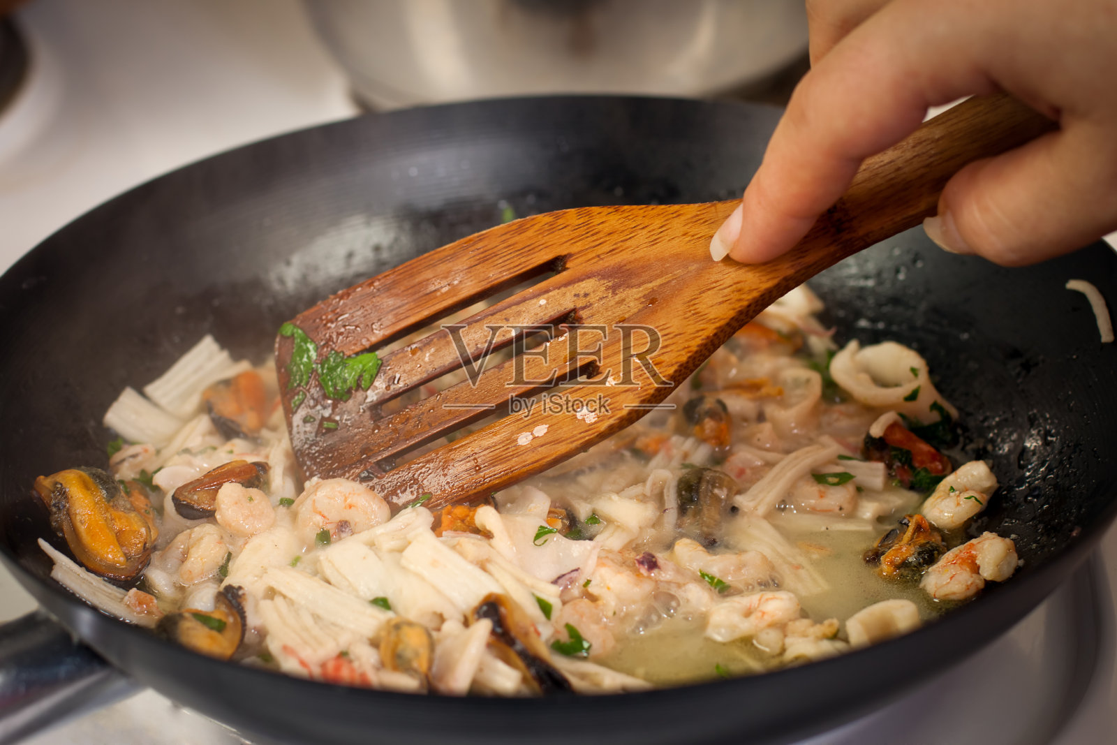 准备海鲜照片摄影图片