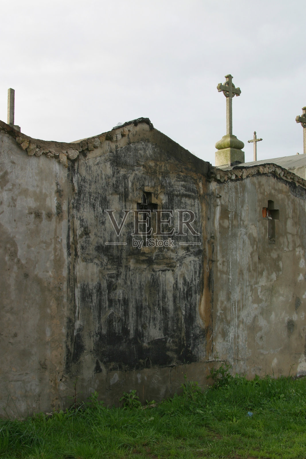 墓地墙照片摄影图片