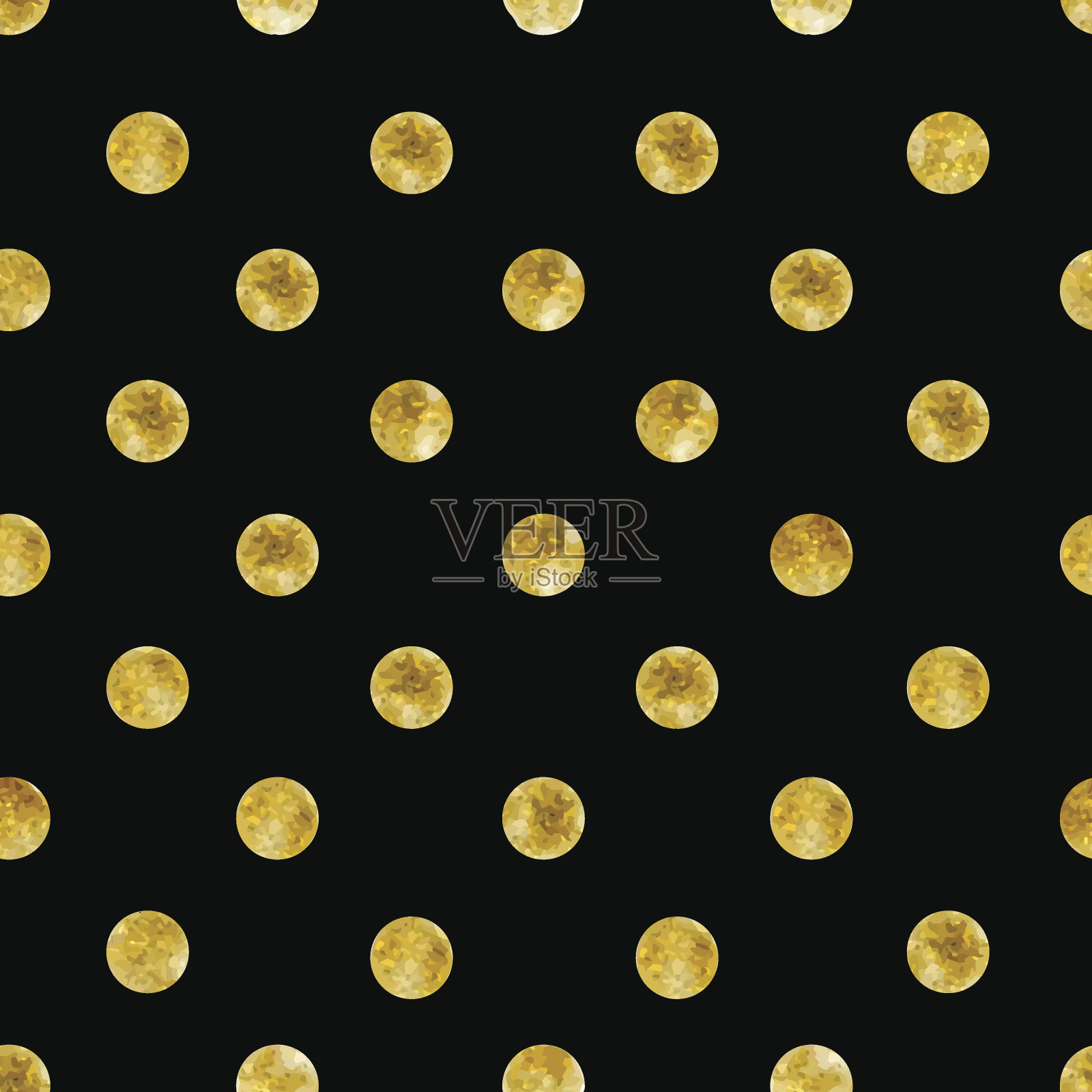 几何无缝图案的金色亮片插画图片素材
