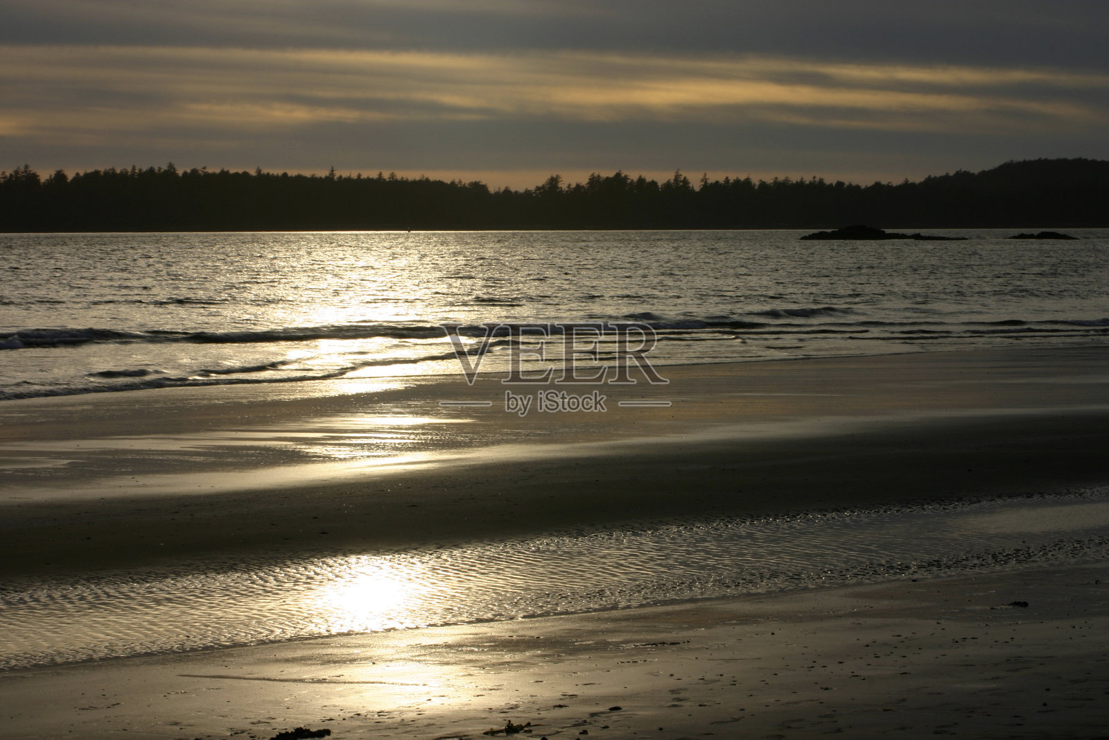日落海滩照片摄影图片