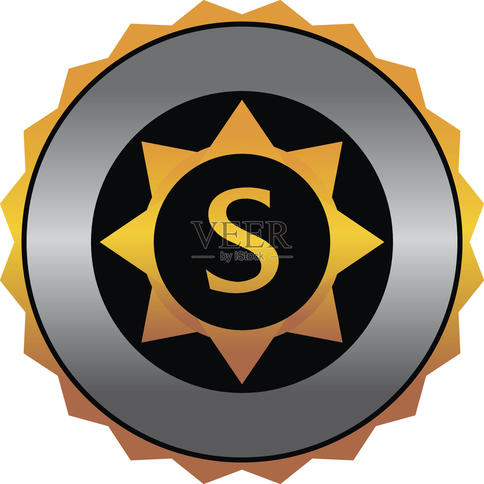 军事勋章S插画图片素材