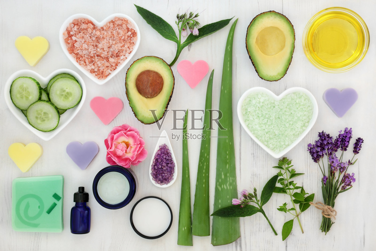 身体和皮肤保健成分照片摄影图片