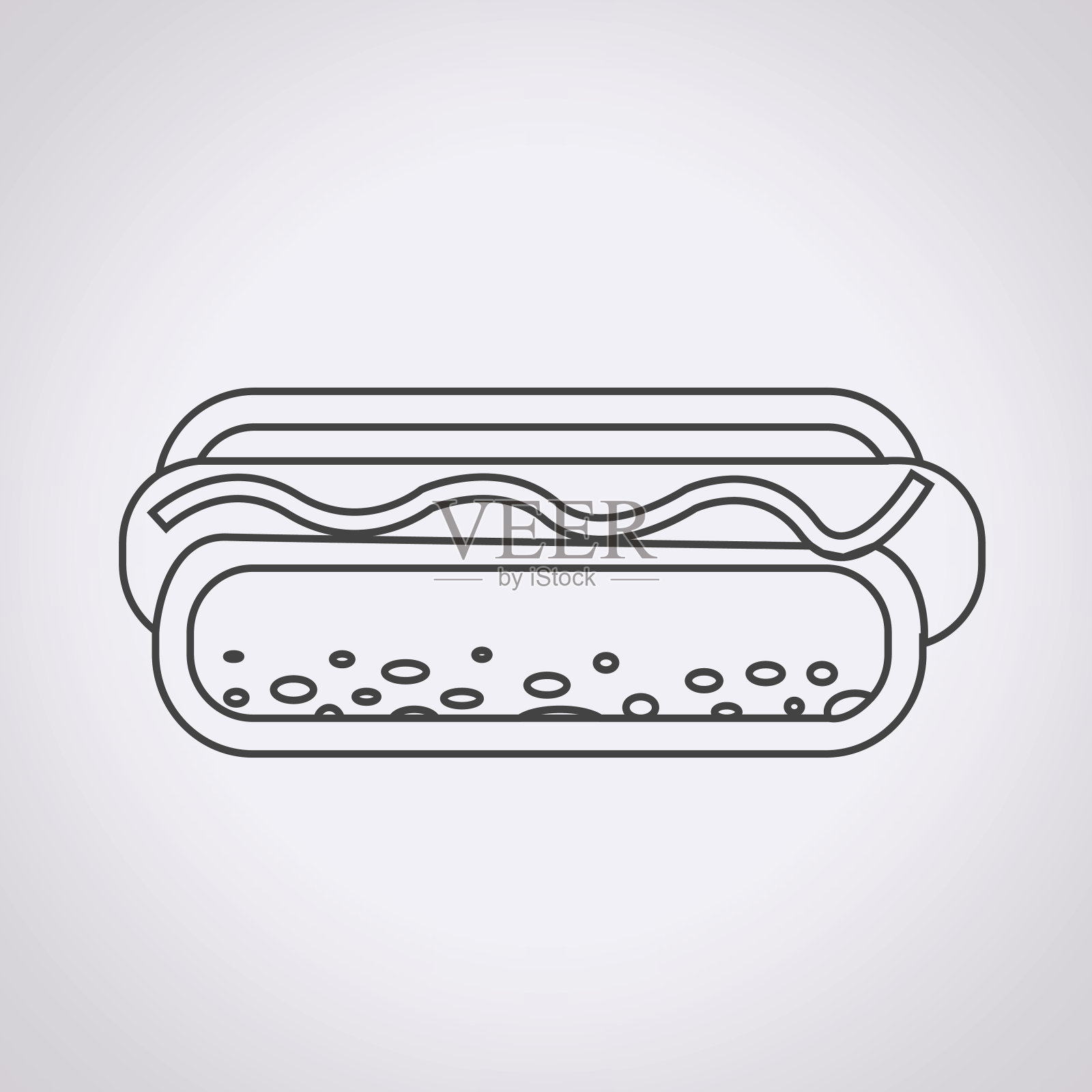 热狗图标设计元素图片