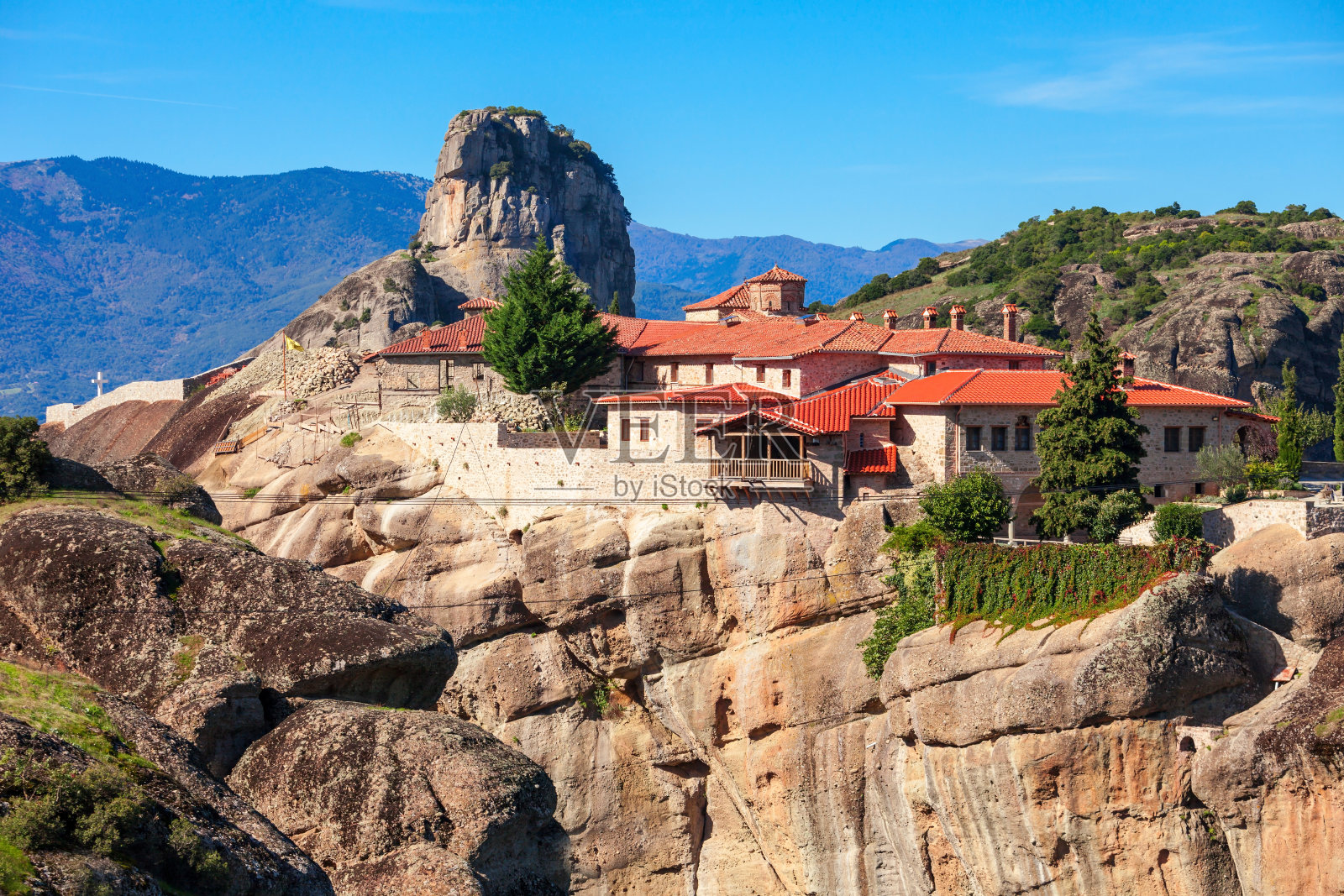 希腊迈特拉修道院建筑群照片摄影图片