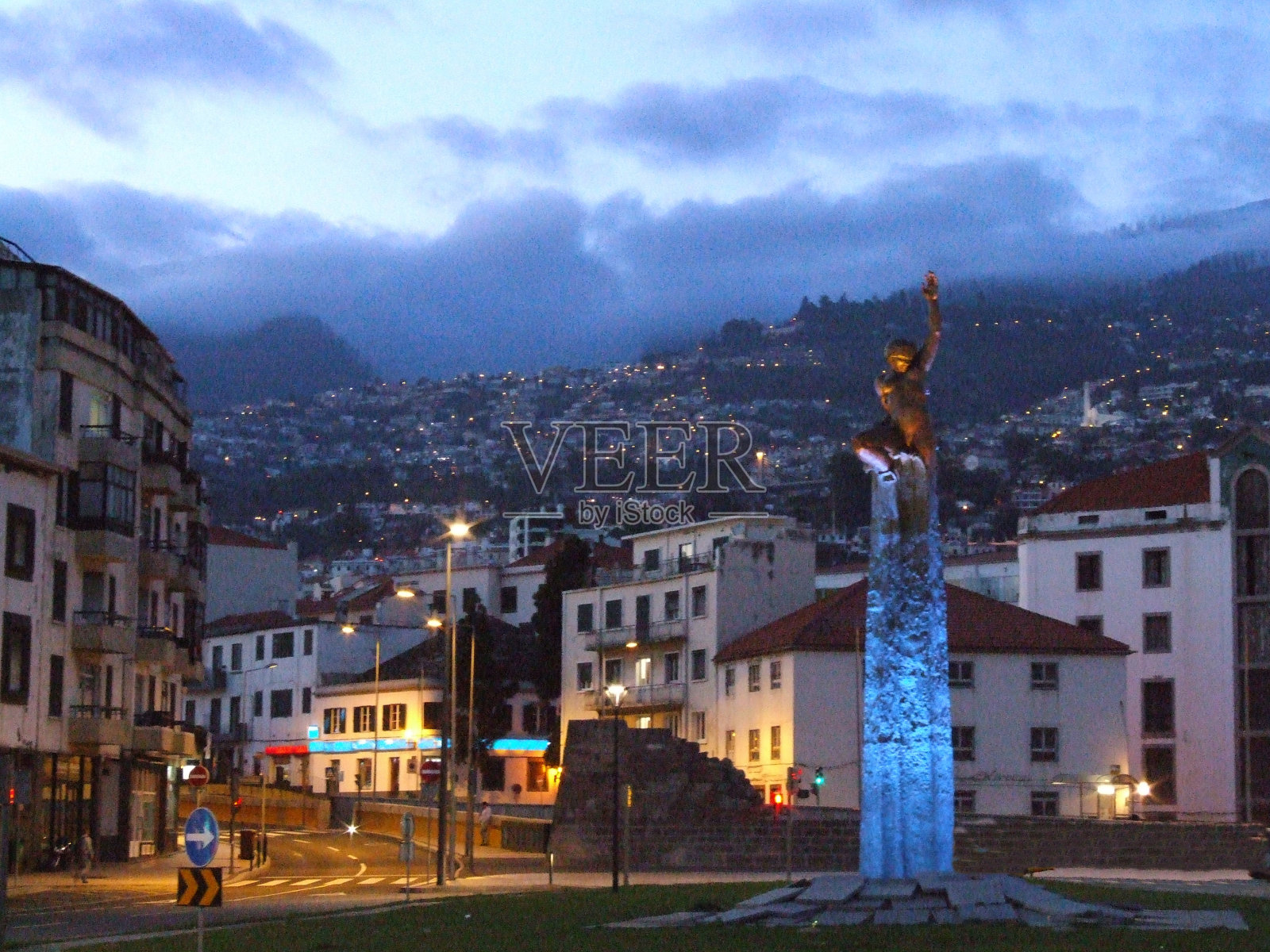 晚上在马德拉照片摄影图片