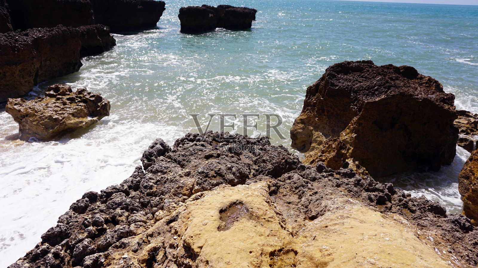 令人惊叹的葡萄牙阿尔加维海岸照片摄影图片