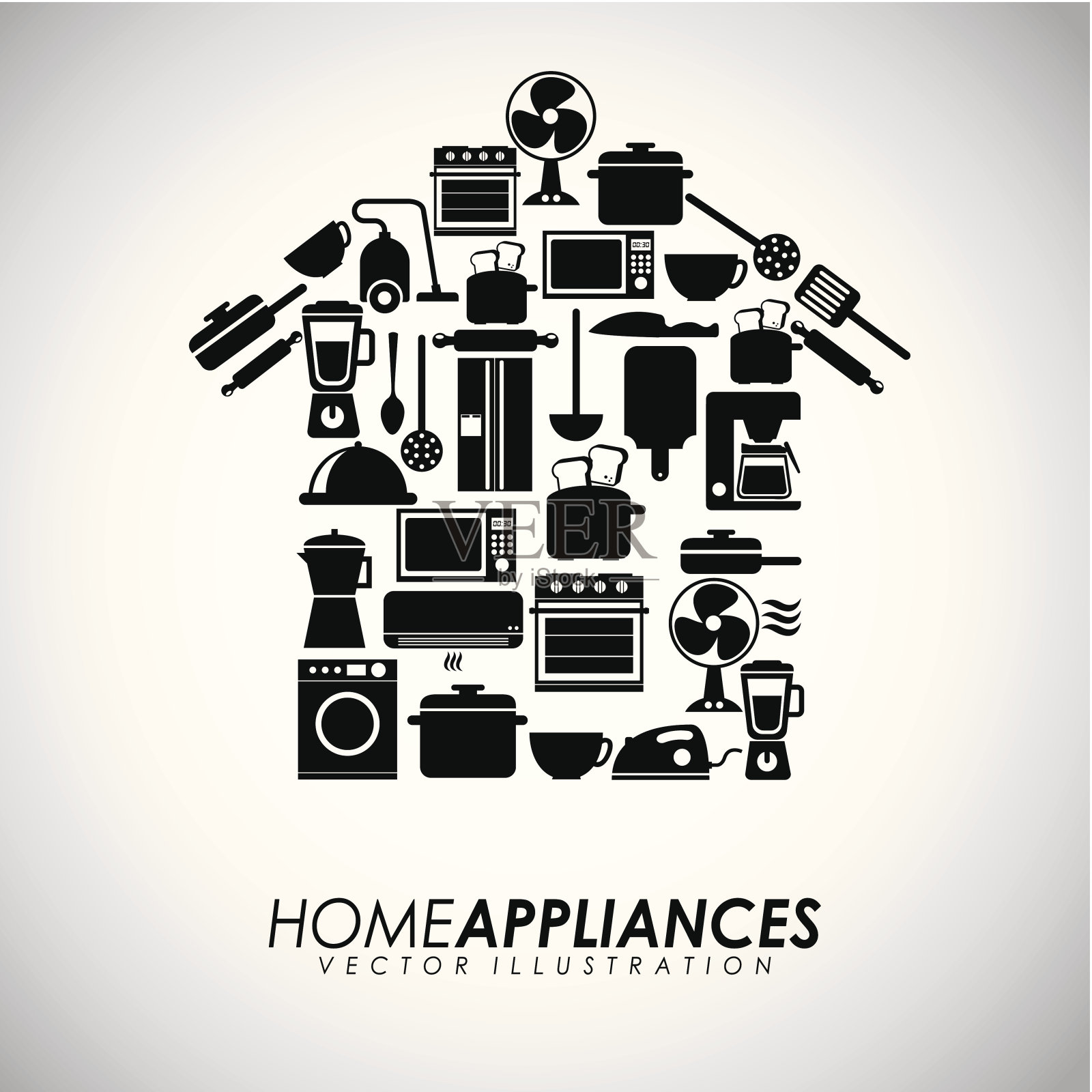 家用电器设计插画图片素材