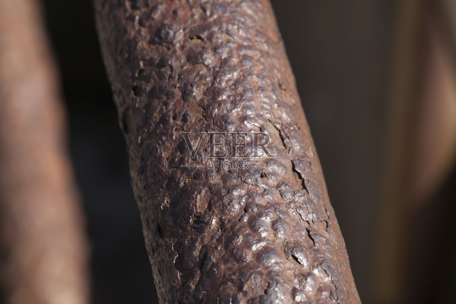 扶手生锈、剥落、凹凸不平照片摄影图片