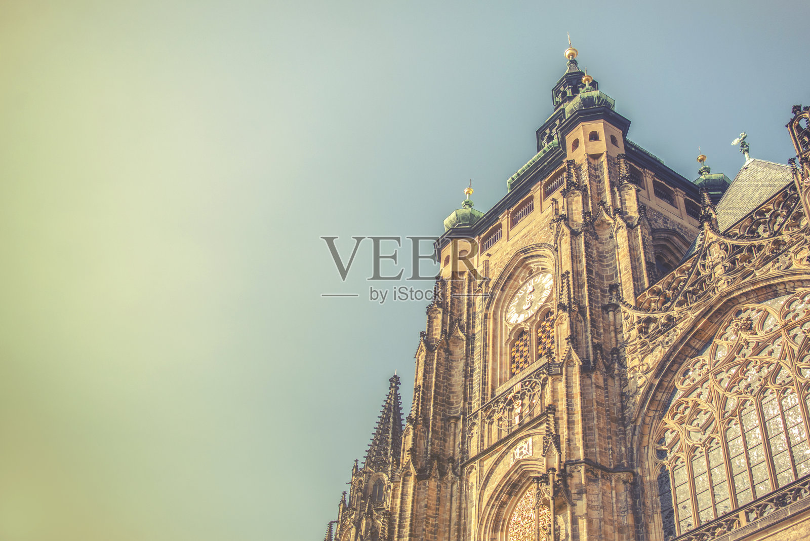 布拉格的圣维塔斯大教堂,照片摄影图片