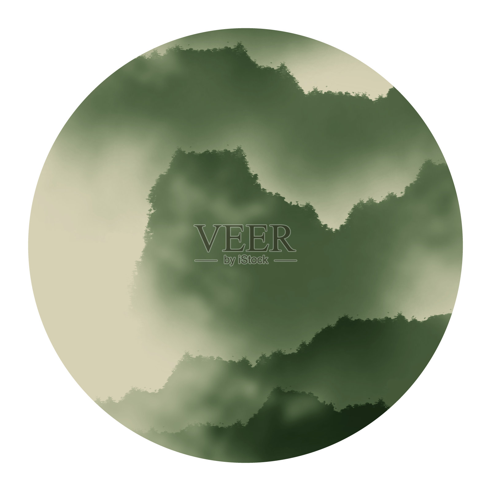 水墨画插画图片素材