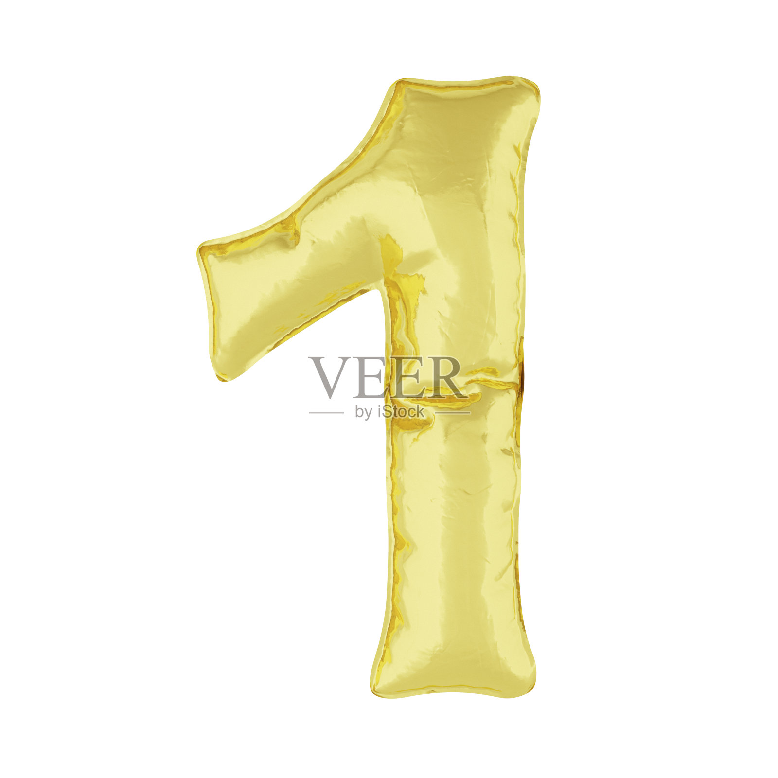 白色背景上的金属气球。黄金6号。折扣,促销,假期,纪念日。三维渲染照片摄影图片