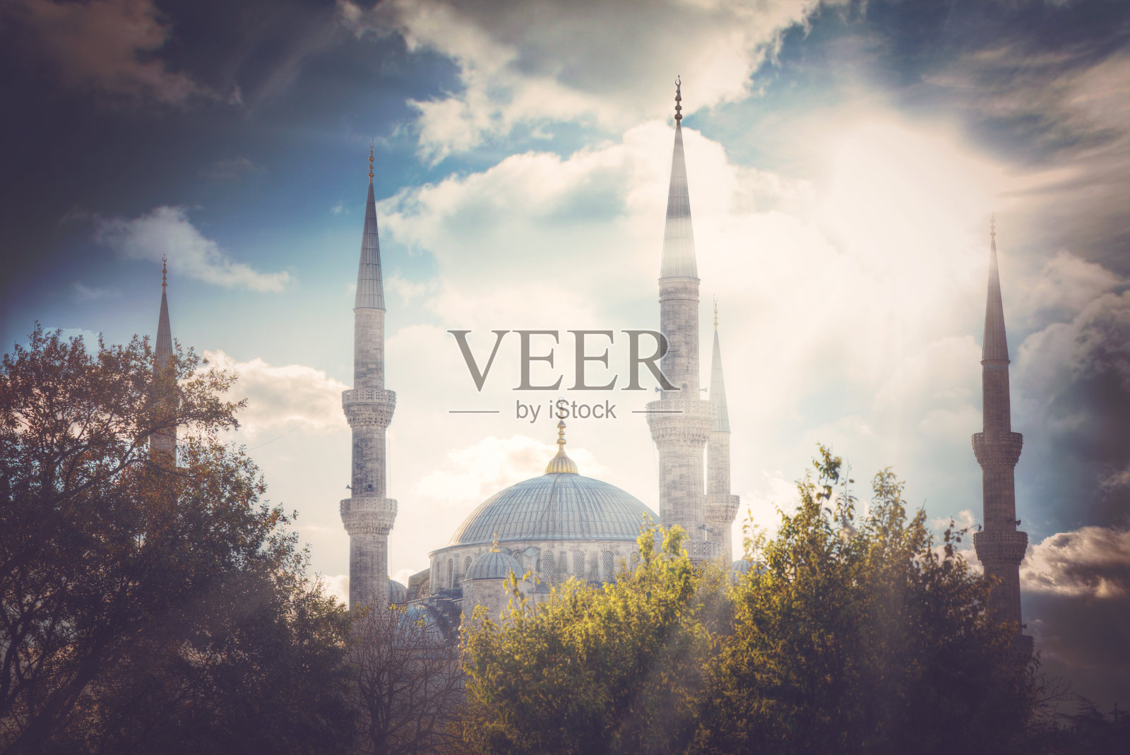 伊斯坦布尔蓝色清真寺照片摄影图片