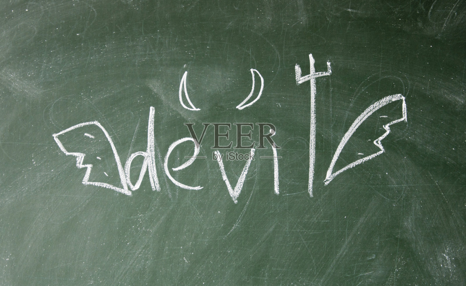 魔鬼的迹象照片摄影图片