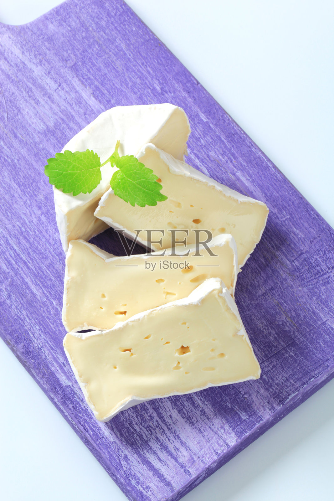 布里奶酪片照片摄影图片