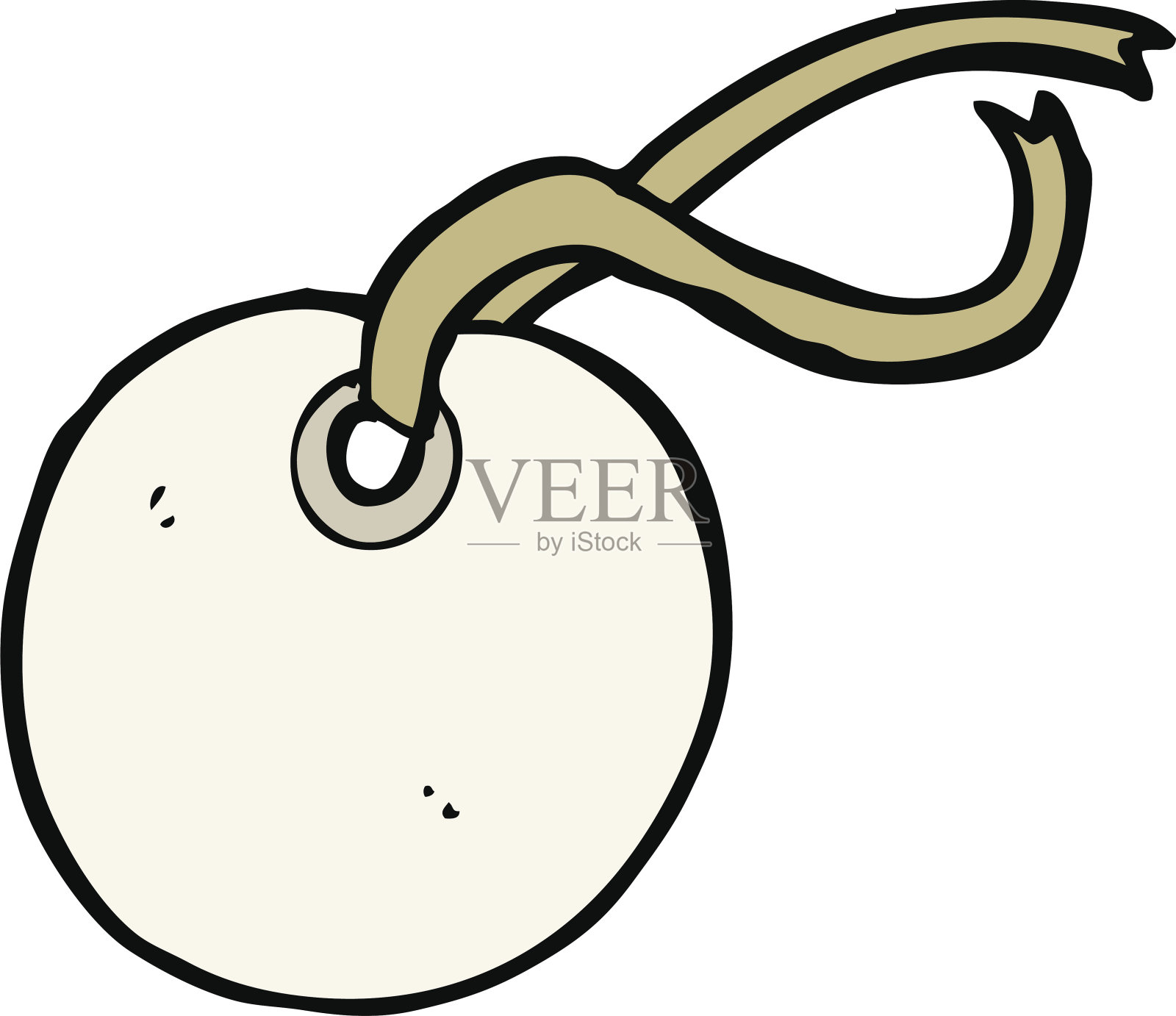 卡通行李标签插画图片素材