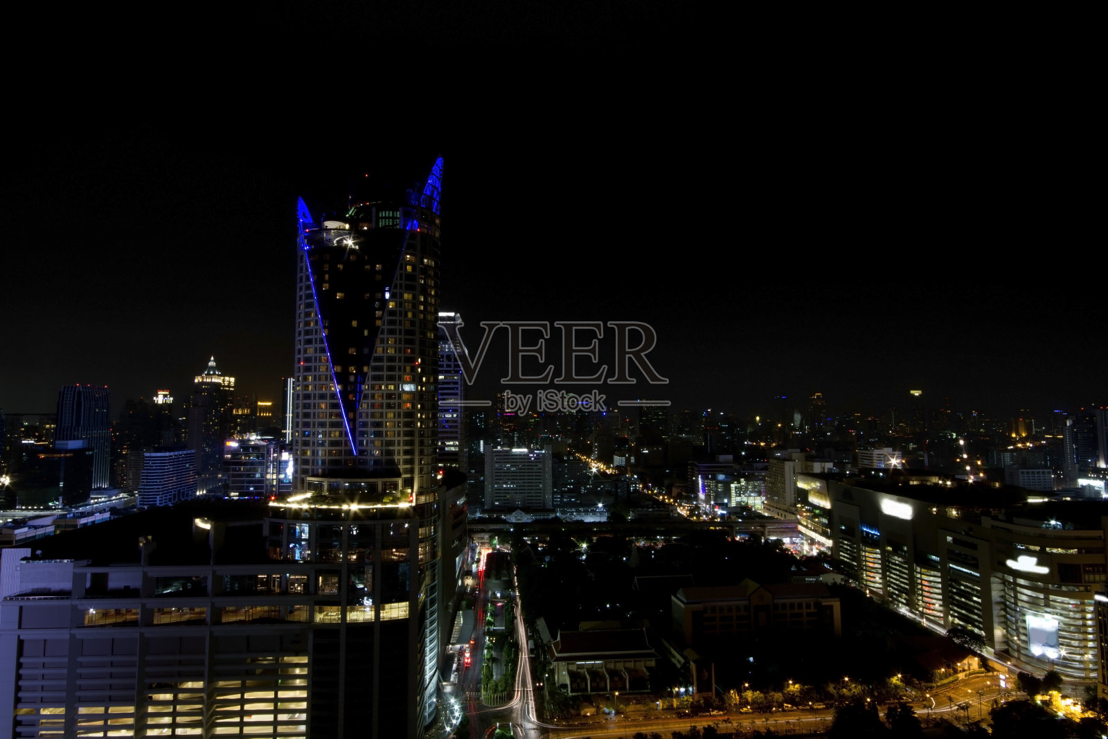 晚上在曼谷照片摄影图片
