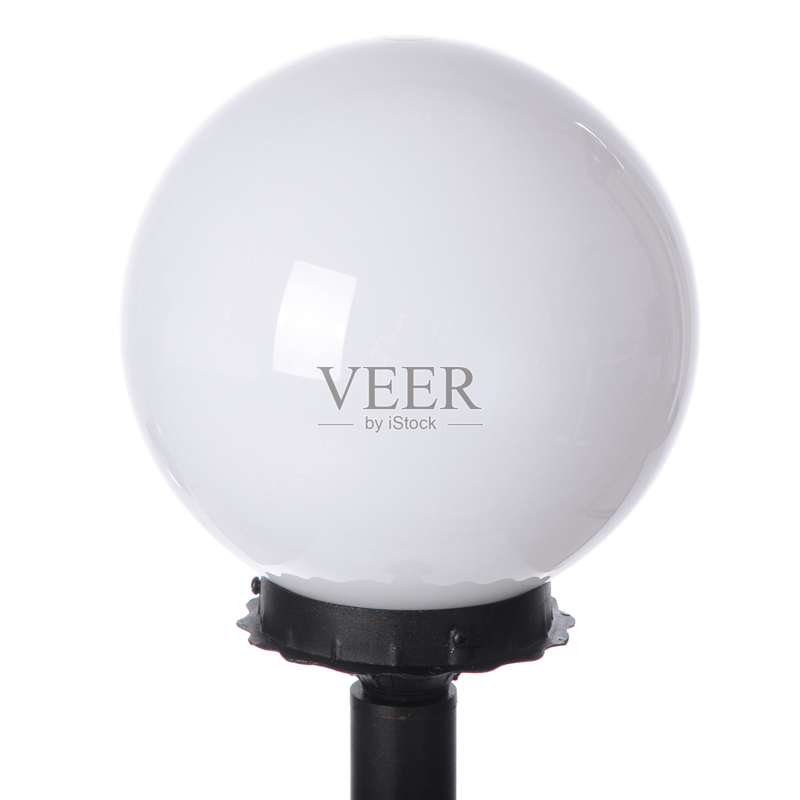 路灯孤立在白色背景上照片摄影图片