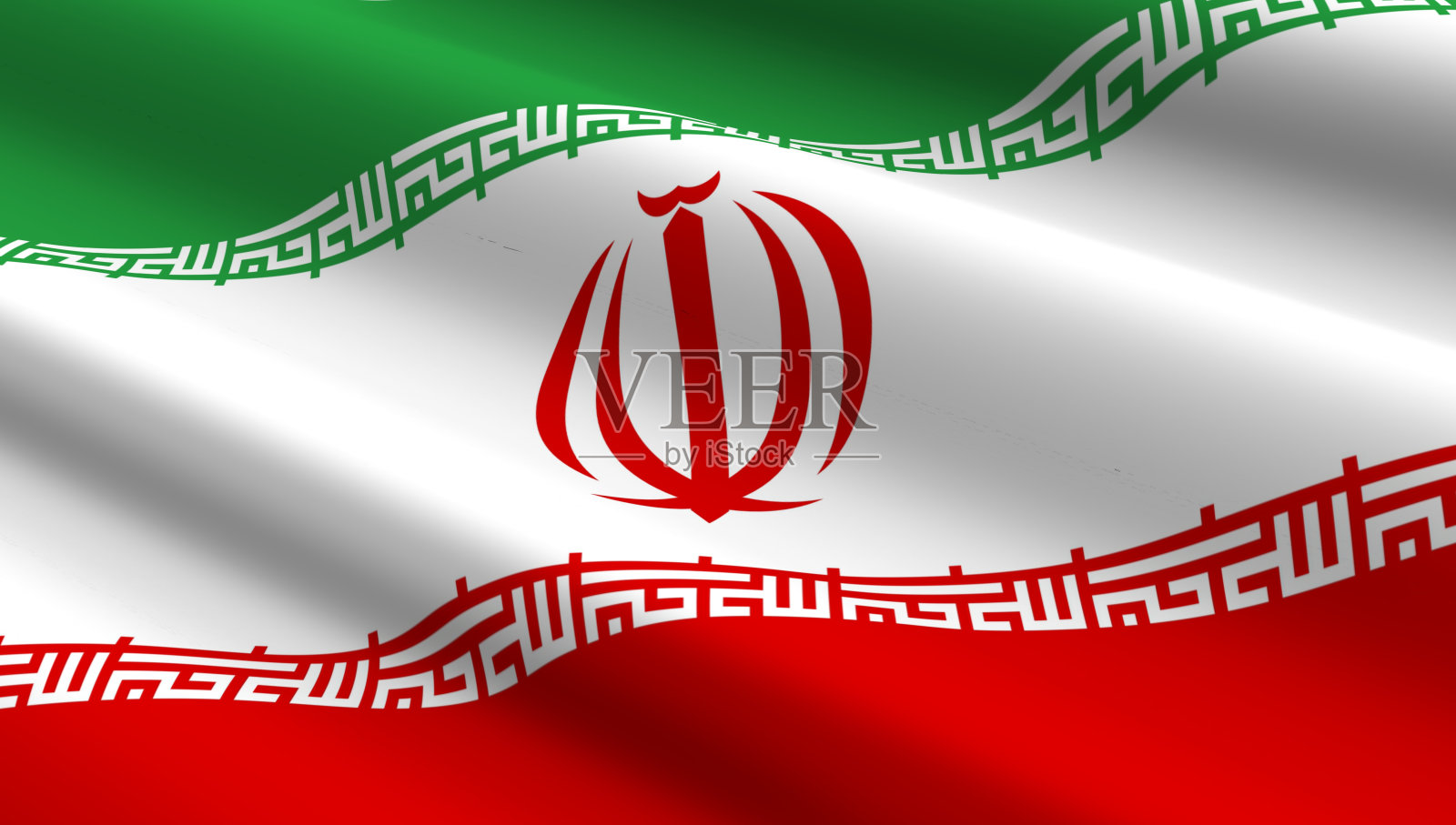 伊朗国旗背景。照片摄影图片