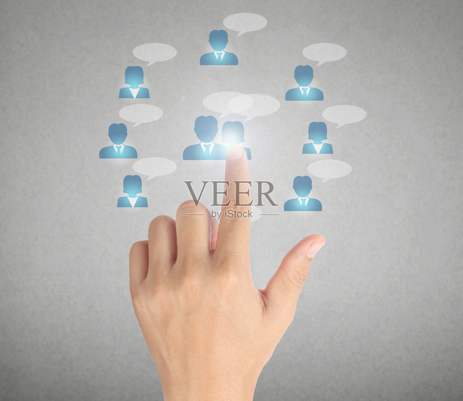 按下现代社会的按钮照片摄影图片