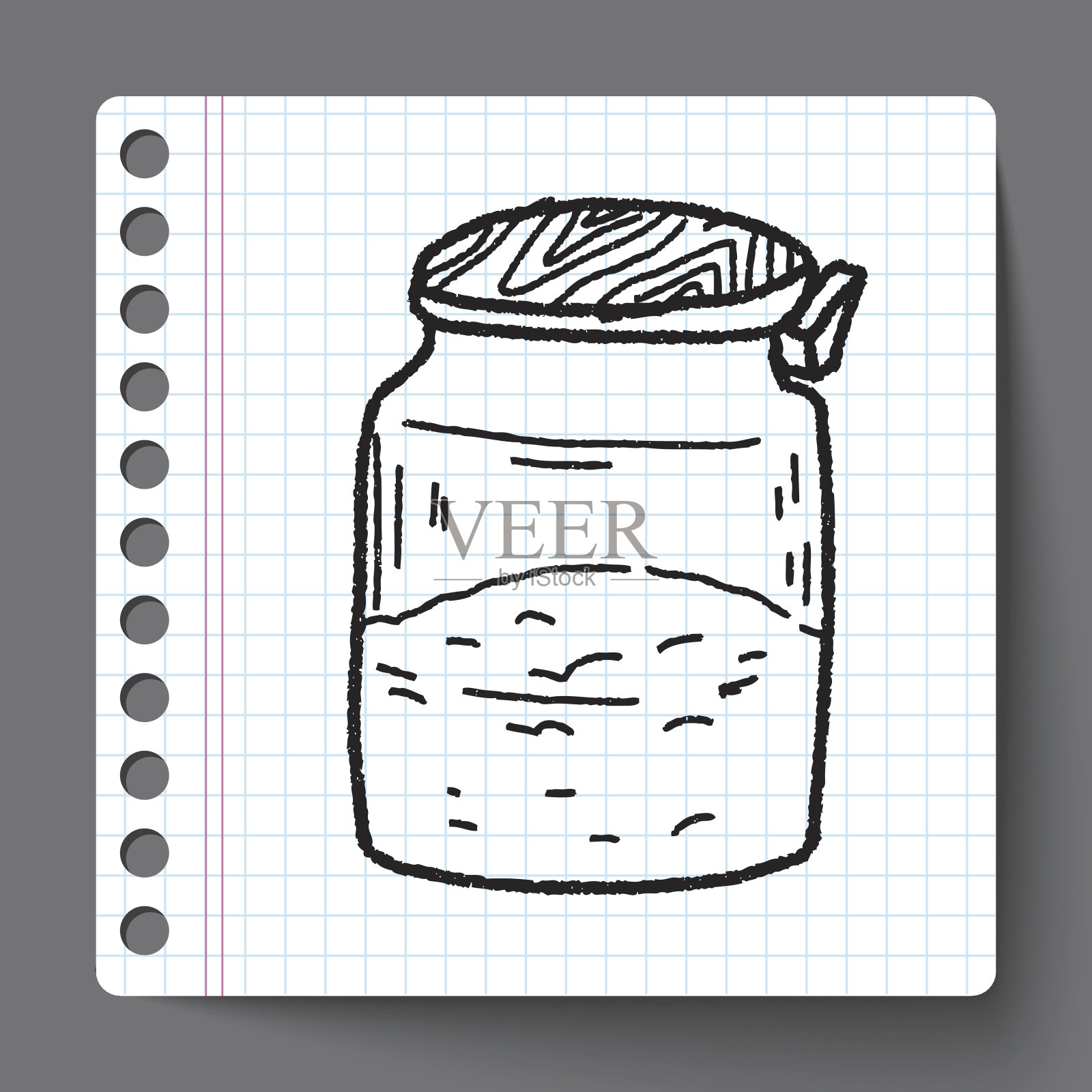 盐胡椒涂鸦插画图片素材