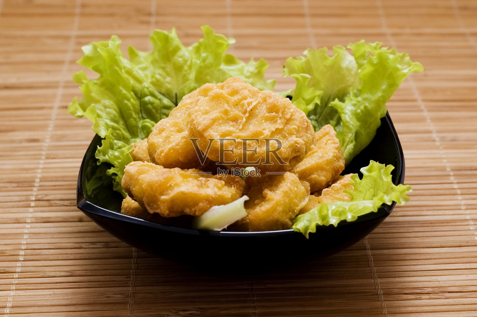 炸鸡块照片摄影图片