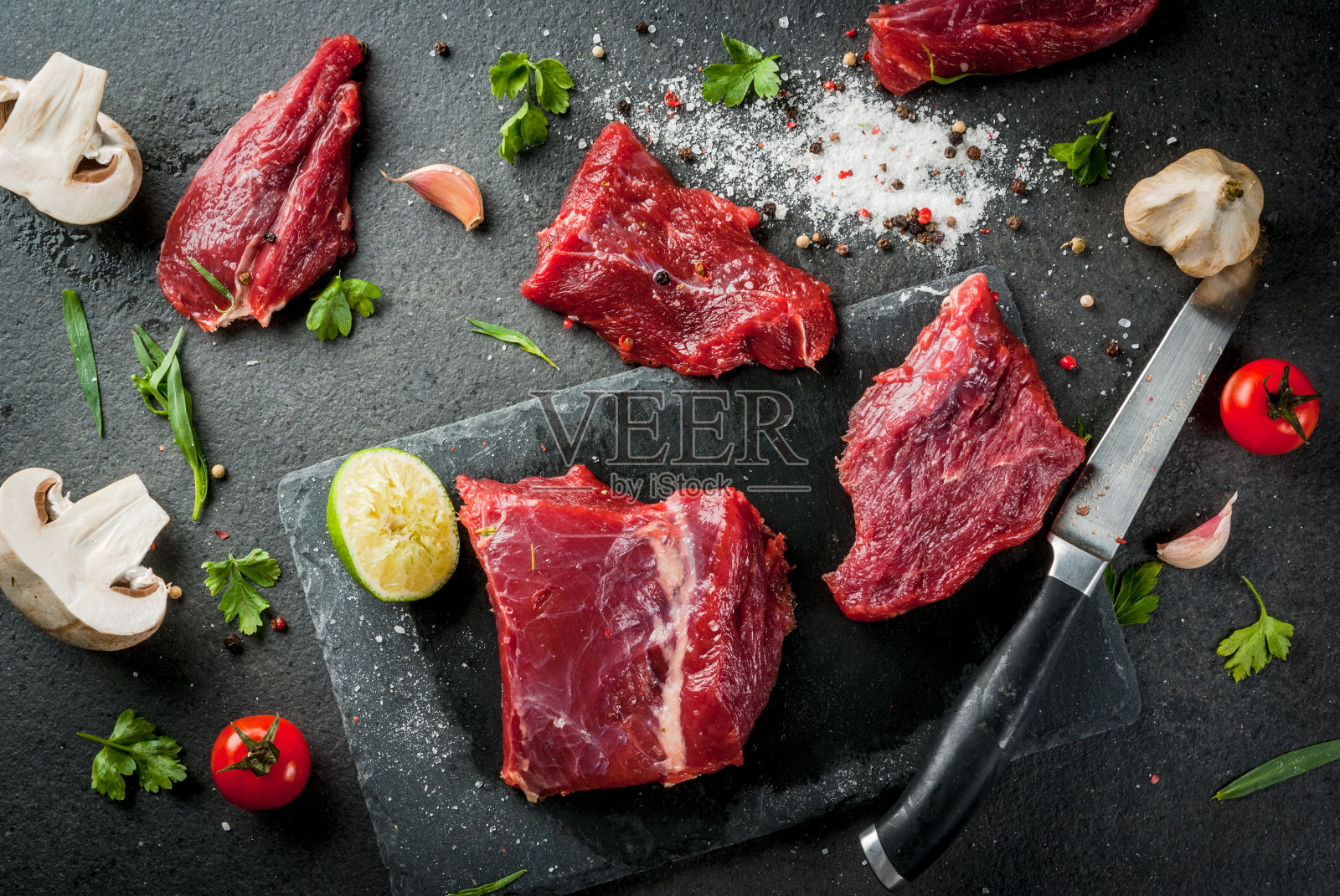 生牛肉里脊照片摄影图片