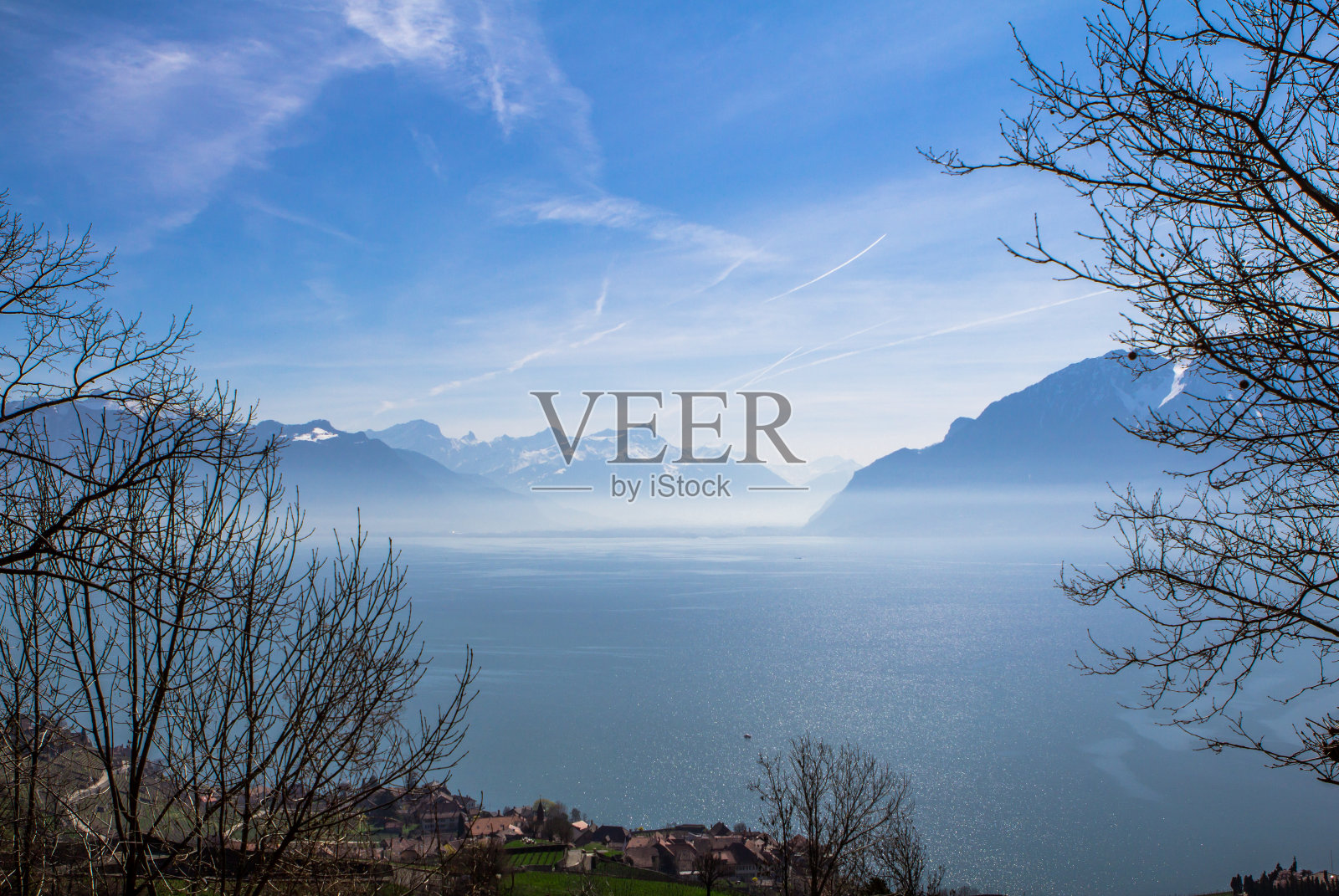 日内瓦湖畔照片摄影图片