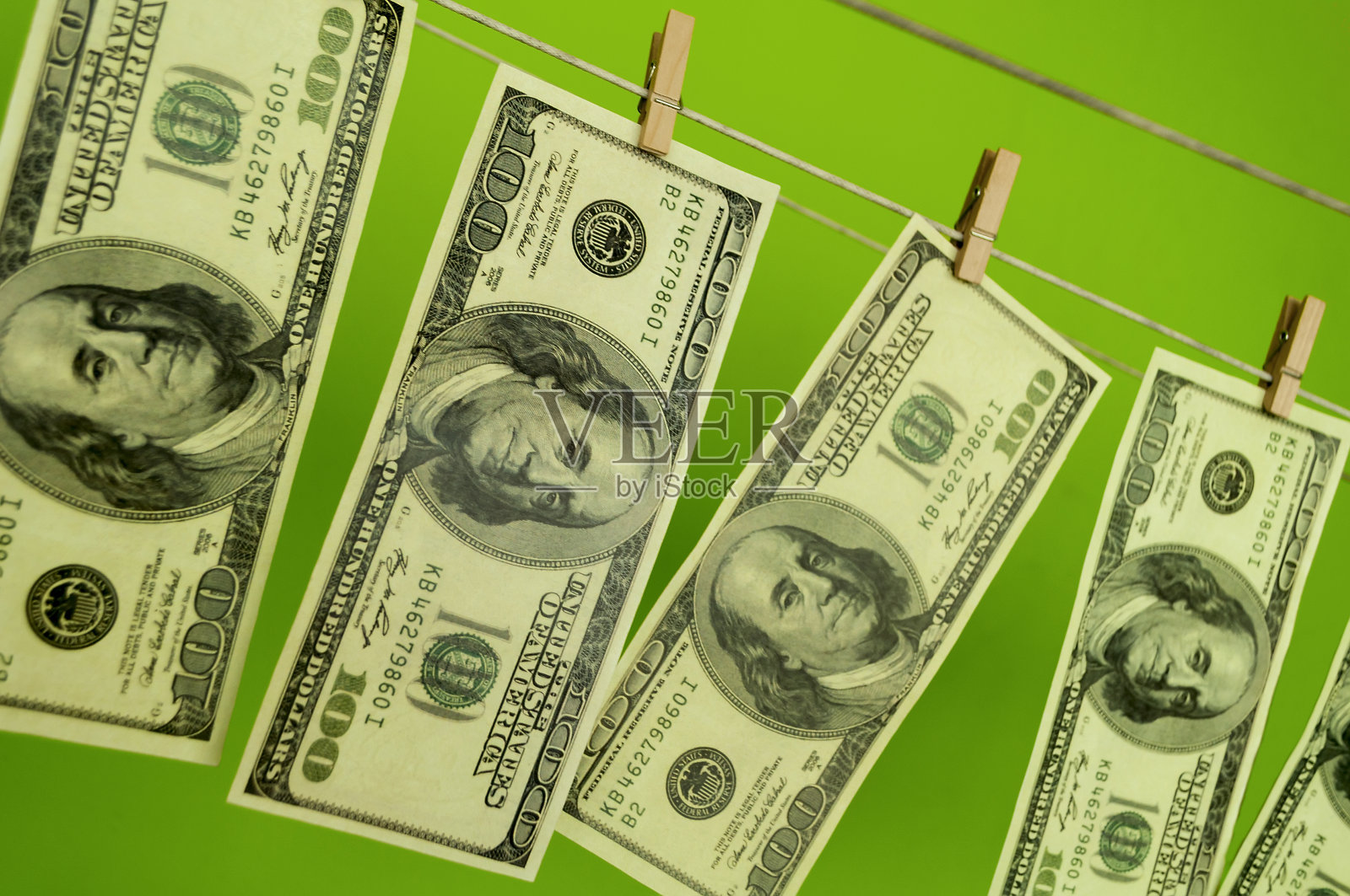 美元钱在chromakey上照片摄影图片